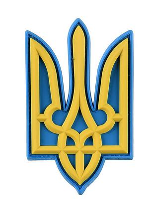 Нашивка тризуб pvc великий кольоровий