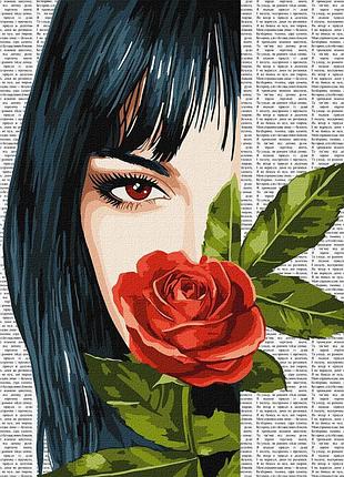 Картина по номерам "красочная поэзия: красная роза" ©art_selena_ua kho8610, 40х50 см
