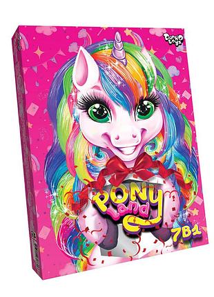 Детский набор креативного творчества "pony land " pl-01-01u, 7 в 1