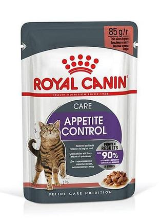 Royal canin appetite control care кусочки в соусе корм для кошек 85г