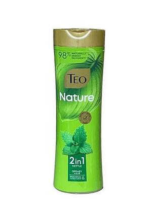 Шампунь д/волоссяnature 2in1 nettle 350 мл тм teo