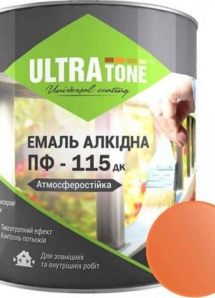 Эмаль алкидная пф-115 оранжевый 2,8кг тм ultra tone