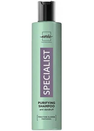 Unic specialist purifying shampoo 300 мл | интенсивный шампунь против перхоти для жирной кожи головы и волос