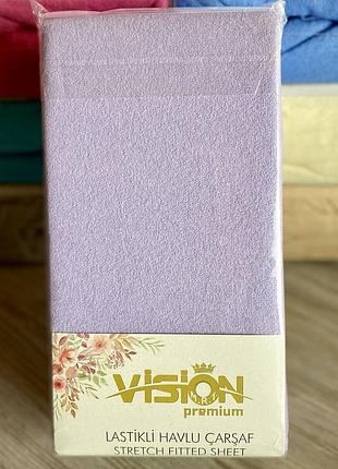 Простынь на резинке махровая 230х250см простынь vision premium 100% - хлопок производитель - турция