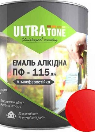 Эмаль алкидная пф-115 красный 2,8кг тм ultra tone