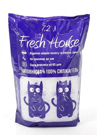 Наполнитель силиконовый fresh house 7,2 л 2.900 кг