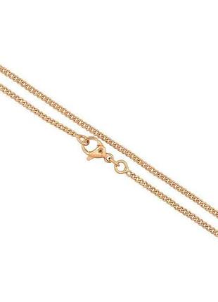 Ланцюжок позолота 18k плетіння панцирне 45см*2мм арт.316497 тм xuping
