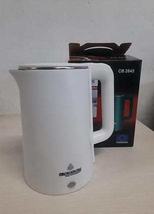 Електрочайник crownberg cb-2845 дисковий 1.8 л 1800 вт