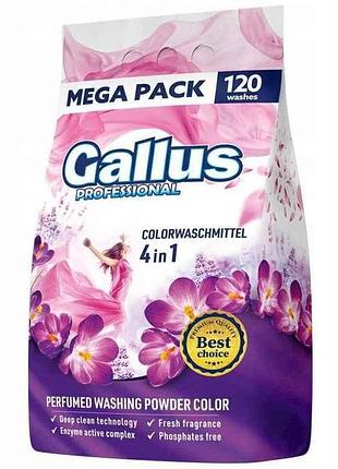 Пральний пор professional 4в1 6,6кг color тм gallus