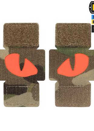 M-tac нашивка tiger eyes laser cut (пара) multicam/red/gid