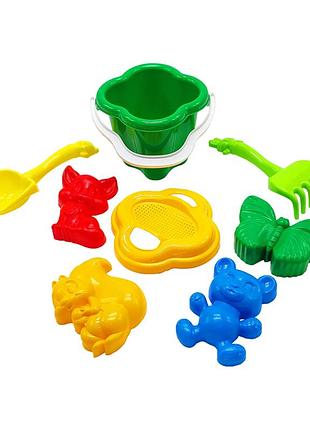 Песочный набор "колокольчик" №2 colorplast 0985 зеленый
