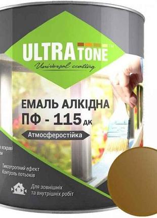 Эмаль алкидная пф-115 желто-коричневый 2,8кг тм ultra tone