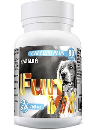Витамины funvit calcium plus для собак 90 таблеток