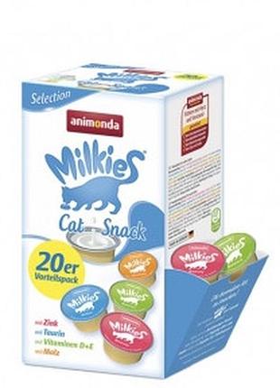 Лакомство animinda milkies variety кошачья blue 2015 мм.