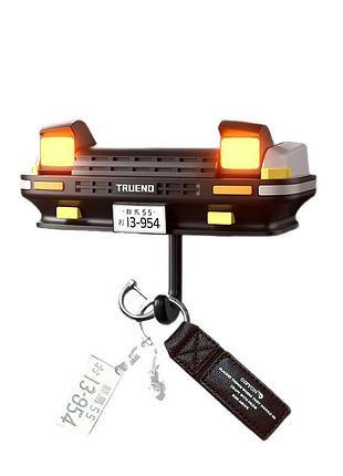Интерактивный брелок toyota ae86 с открывающимися фарами и подсветкой подвеска для ключей хранение ключей прихожая чорний