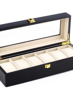 Шкатулка для зберігання годинників craft 6wb.lid.mat