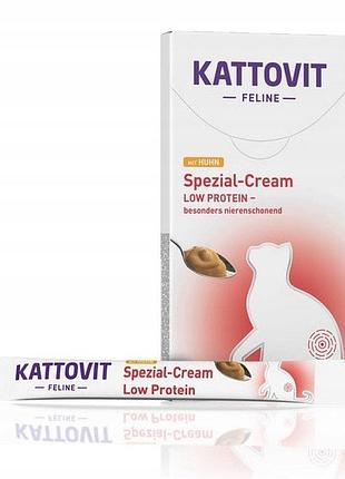 Лакомство для котов крем-снек kattovit special renal protein, 6 шт по 15 г