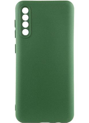 Чохол на samsung galaxy a50 / samsung galaxy a50s / samsung galaxy a30s зелений матовий із захистом камери