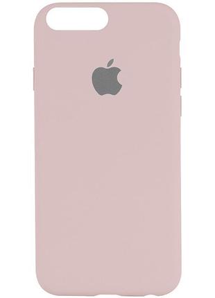 Чохол на iphone 7 plus / iphone 8 plus рожевий матовий силіконовий з мікрофіброю для айфон 7 плюс 8 плюс