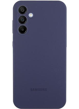 Чехол на samsung galaxy a54 5g темно-синий матовый с защитой камеры для самсунг галакси а54 5г