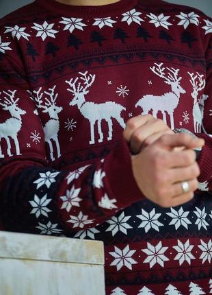 Мужские свитеры с оленями,красивые свитеры на подарок и для себя.5 фото