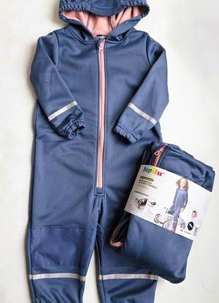 Софтшелл комбинезон на флисе lupilu 110-116 см softshell водонепроницаемый для девочек