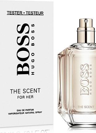 Женские духи hugo boss boss the scent for her tester (хуго босс босс зе сент фо хе) 100 ml/мл тестер