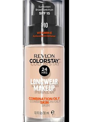 Тональный крем для комбинированной и жирной кожи лица revlon colorstay makeup combination/oily skin 110 -