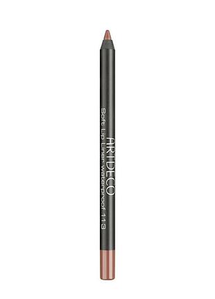 Карандаш для губ водостойкий artdeco soft lip liner waterproof 113 - warm nude