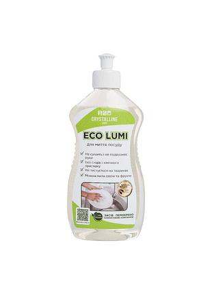 Засіб для миття посуду органічний crystal eco lumi 500мл (9592)