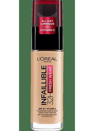 Тональный крем l'oreal paris infallible 24h fresh wear foundation 120 - vanilla