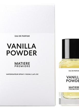 Парфуми унісекс matiere premiere vanilla powder (матьє прем'єр ваніла пудра) парфумована вода 100 ml/мл