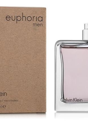 Мужские духи calvin klein euphoria men tester (кельвин кляйн эйфория мэн) туалетная вода 100 ml/мл тестер