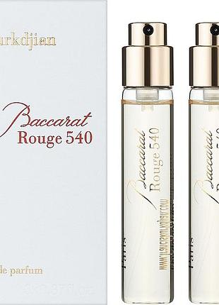 Парфуми унісекс набір maison francis kurkdjian baccarat rouge 540 (баккарат руж 540) парфумована вода 3 x 11 ml/мл