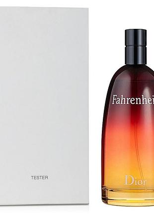 Мужские духи christian dior fahrenheit tester (кристиан диор фаренгейт) 100 ml/мл тестер
