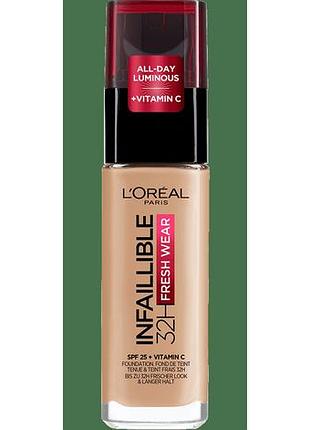 Тональный крем l'oreal paris infallible 24h fresh wear foundation 140 - beige dore
