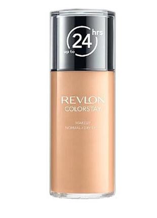 Тональный крем для нормальной и сухой кожи лица revlon colorstay makeup normal and dry skin 330 - natural tan