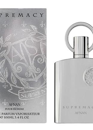 Мужские духи afnan supremacy pour homme silver парфюмированная вода 100 ml/мл