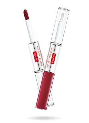 Жидкая помада pupa coral island made to last lip duo