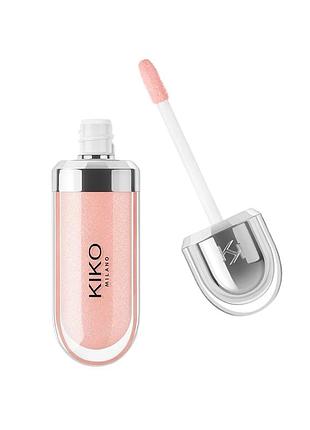 Блеск для губ kiko milano 3d hydra lipgloss 06 candy rose без упаковки