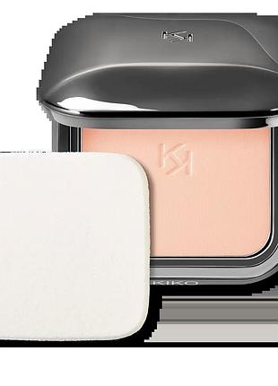 Выравнивающая прессованная пудра с матовым эффектом kiko milano weightless perfection wet and dry powder