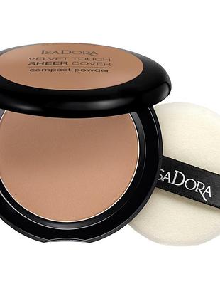 Пудра для лица isadora velvet touch sheer cover compact powder 48 - neutral almond