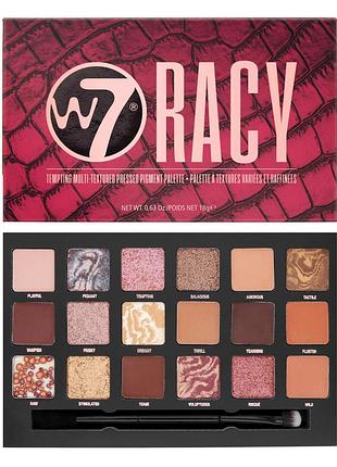 Палетка теней w7 racy pressed pigment palette