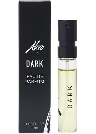 Духи унисекс akro dark eau de parfum парфюмированная вода 2 ml/мл