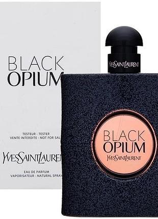 Женские духи yves saint laurent black opium tester (ив сен лоран блэк опиум) 90 ml/мл тестер