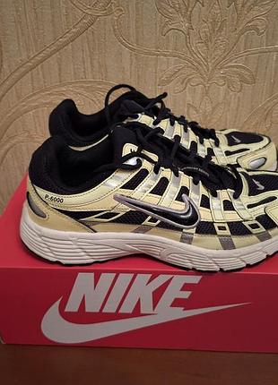 Кроссовки детские nike p-6000 big yellow, р.38