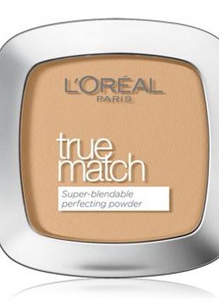 Пудра компактная l'oreal paris true match super blendable powder 3d/3w - golden beige