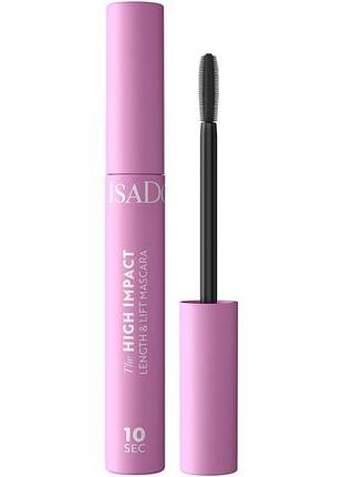 Туш для вій isadora 10 sec high impact length & lift mascara intense black