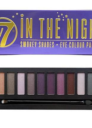 Палітра з 12 тіней для повік w7 smokin shades eye colour