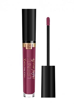 Жидкая помада для губ max factor lipfinity velvet matte lipstick 50 - satin berry